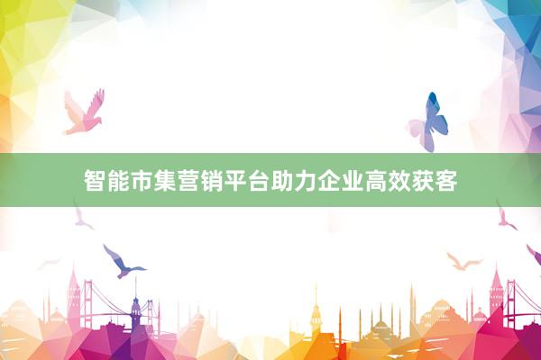 智能市集营销平台助力企业高效获客